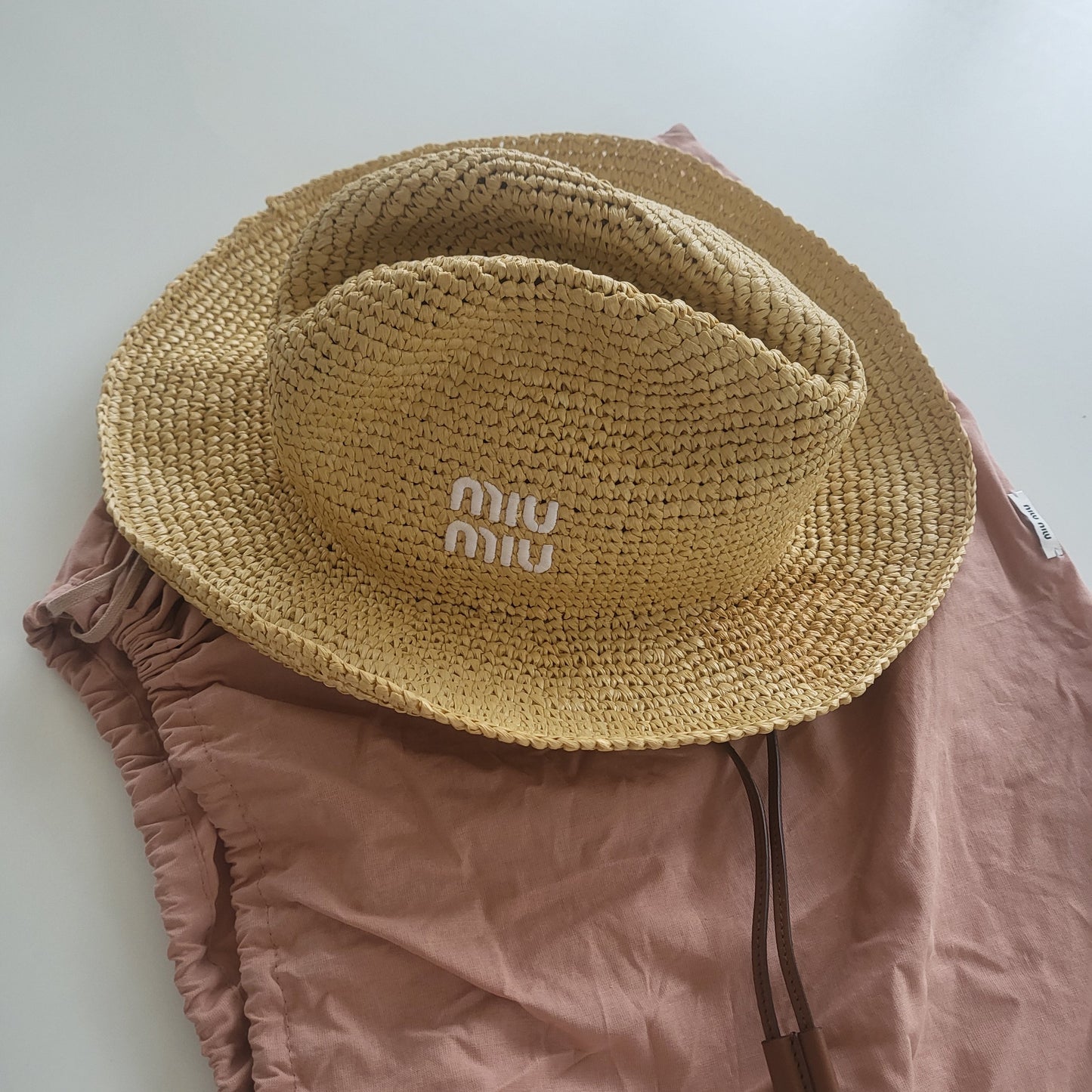 MIU MIU raffia hatt