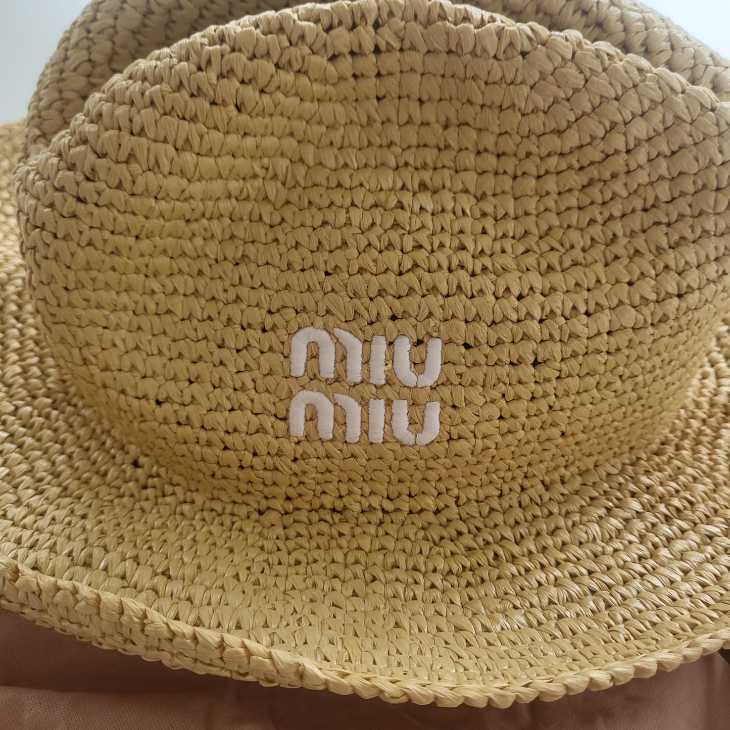MIU MIU raffia hatt