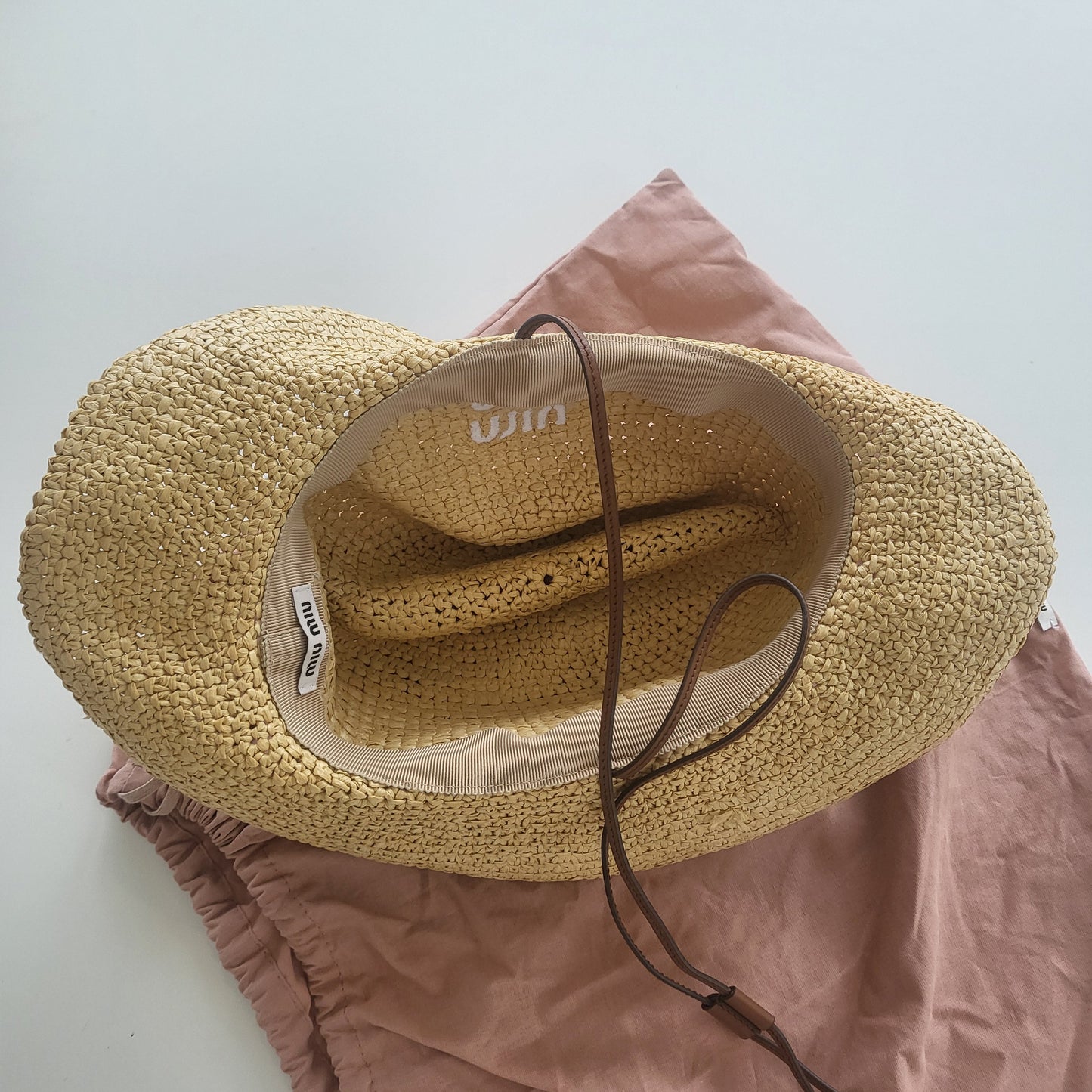 MIU MIU raffia hatt