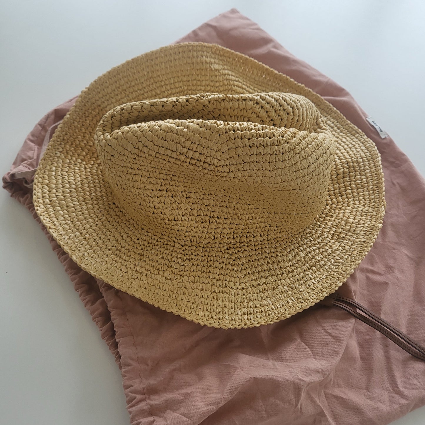 MIU MIU raffia hatt