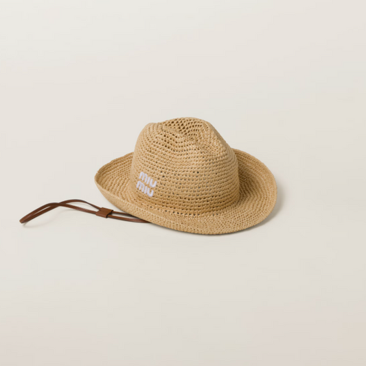 MIU MIU raffia hatt